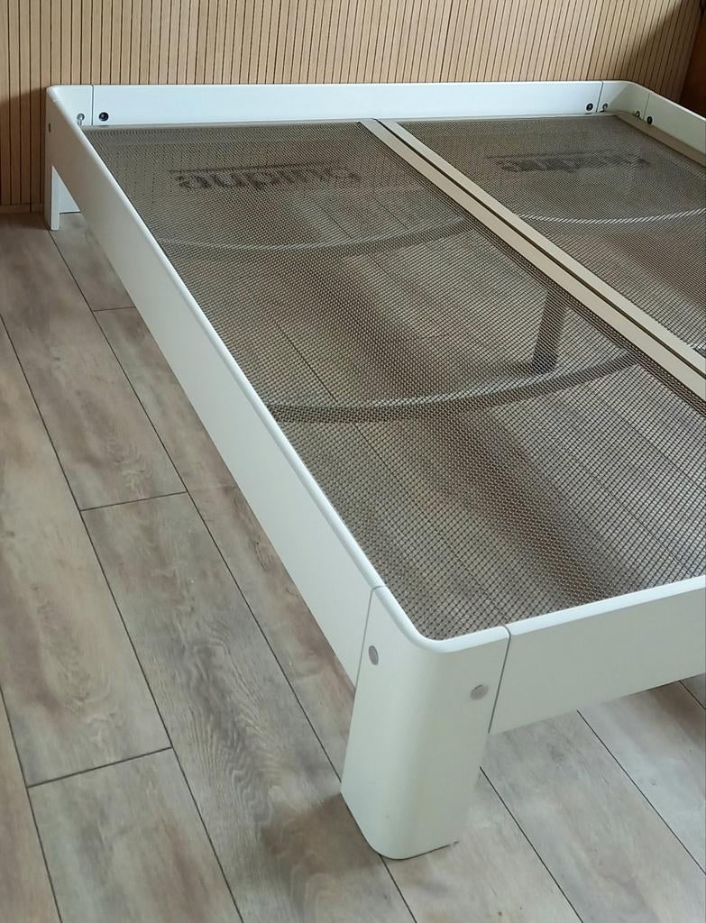 Auping Auronde bed 180x200 - offwhite (alpine wit), Huis en Inrichting, Slaapkamer | Bedden, Gebruikt, Wit, Tweepersoons, Ophalen of Verzenden