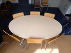 tafel ovaal (twee), Huis en Inrichting, 100 tot 150 cm, Strak modern, 150 tot 200 cm, Metaal