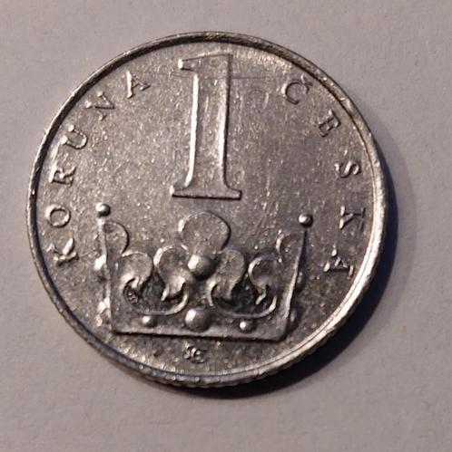Munt: 1 Tsjechische kronen 1993 [5902]  [PoMuNi], Postzegels en Munten, Munten | Europa | Niet-Euromunten, Losse munt, Overige landen