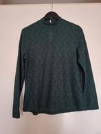 Donkergroen broderie shirt / top maat M, Ophalen of Verzenden, Zo goed als nieuw, Groen, Lange mouw