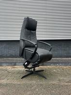 Nette zwarte leren elektrische sta op stoel / relax fauteuil, Huis en Inrichting, Fauteuils, Ophalen, Nvt, Nvt, Nvt