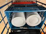 Servies Borden diameter 24 cm a 50 stuks, Ophalen, Zo goed als nieuw, Bord(en), Effen
