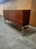 Vintage highboard in palissander van Aurora Meubelfabriek, Ophalen, Gebruikt, Met deur(en), Overige materialen