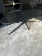 Eettafel visgraat zwart 240cm mangohout, Info@savoireinteriors.com, 150 tot 200 cm, 200 cm of meer, Ophalen of Verzenden