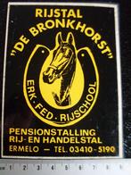 sticker rijstal de bronkhorst ermelo logo paarden paard, Verzenden, Zo goed als nieuw, Bedrijf of Vereniging