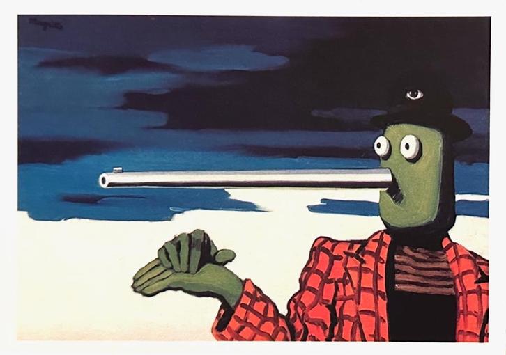 0514  RENÉ MAGRITTE ~ L’ellipse, Verzamelen, Ansichtkaarten | Themakaarten, Ongelopen, 1980 tot heden, Overige thema's, Verzenden