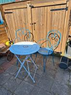Franse bistrosetje, Tuin en Terras, Ophalen, Gebruikt, Overige materialen, 2 zitplaatsen
