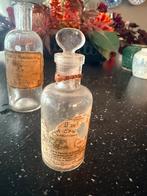 Antieke Franse apothekersfles met glazen stop uit circa 1880, Antiek en Kunst, Antiek | Glas en Kristal, Ophalen of Verzenden