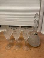 Kristallen Glazen & Karaf Set uit Slowakije, Antiek en Kunst, Antiek | Glas en Kristal, Ophalen