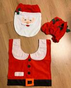 Kerst 3delige WC set : tapijt + tissue box + wc bril hoes, Huis en Inrichting, Badkamer | Badtextiel en Accessoires, Nieuw, Ophalen of Verzenden