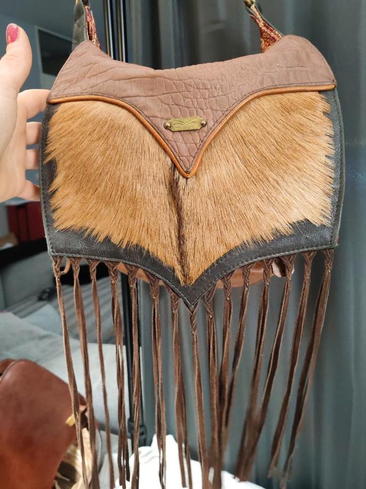 Chick on a Mission Schoudertas - Boho-Luxe Vintage, Sieraden, Tassen en Uiterlijk, Tassen | Damestassen, Zo goed als nieuw, Schoudertasje