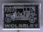 Wolseley 1903 zwart op alu oldtimer auto speldje ( C_261 ), Transport, Speldje of Pin, Zo goed als nieuw, Verzenden
