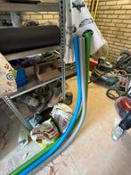 Getrokken mantelbuis groen blauw grijs 4meter 50mm, Ophalen, Nieuw