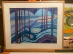 schilderij "Landschap blauw" 65 cm x 85 cm, Ophalen