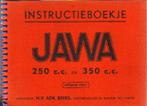JAWA 250 cc en 350 cc 1951 instructieboek (1674z), Motoren, Ophalen of Verzenden, Overige merken
