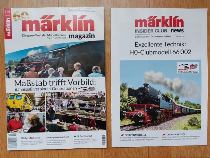 Märklin Magazin en Insider Club News 4-2025 locomotief trein, Hobby en Vrije tijd, Modeltreinen | H0, Nieuw, Wagon, Wisselstroom