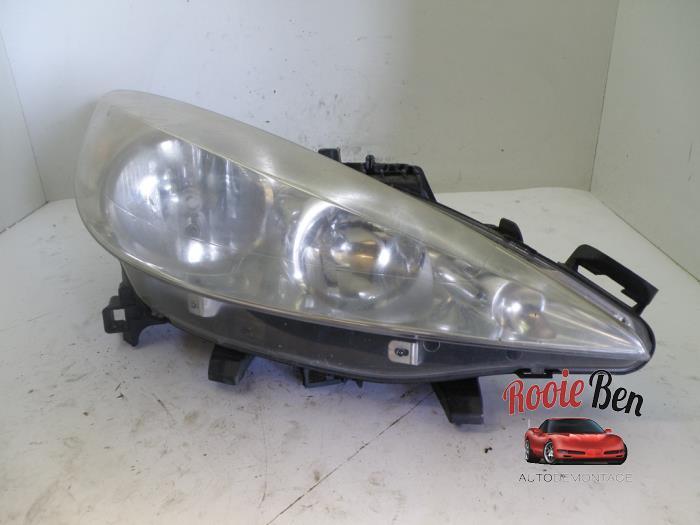 Koplamp rechts van een Peugeot 207, Auto-onderdelen, Verlichting, Peugeot, Gebruikt, 3 maanden garantie, Ophalen of Verzenden