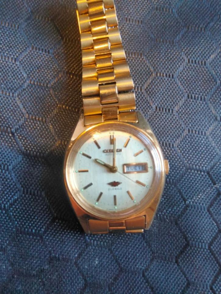 Citizen Eagle 7 automatic 32-33mm, Sieraden, Tassen en Uiterlijk, Armbanden, Gebruikt, Staal, Goud, Ophalen of Verzenden