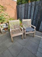 4x teakhouten tuinstoelen (allure), Tuin en Terras, Tuinstoelen, Ophalen, Gebruikt, Teakhout