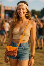 Festival tasje, Ophalen of Verzenden, Nieuw, Oranje, Schoudertasje