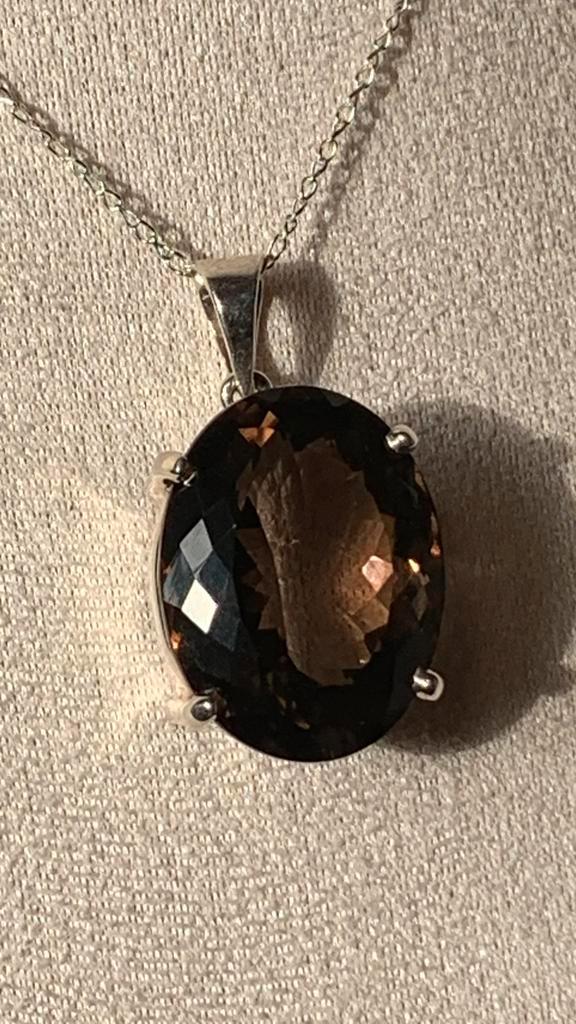 Rookkwarts XL hanger beschermt transformatie zuivert uniek, Sieraden, Tassen en Uiterlijk, Kettingen, Zo goed als nieuw, Ophalen of Verzenden