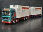 TEKNO Rynart Volvo F12 Globetrotter met aanhangwagen, Hobby en Vrije tijd, Modelauto's | 1:50, Nieuw, Tekno, Bus of Vrachtwagen