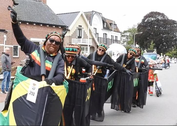 versierde wagen (loopact), Hobby en Vrije tijd, Feestartikelen, Gebruikt, Overige typen, Carnaval, Ophalen