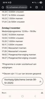 Daikin NK Afstanden - Zondag 2 November - Thialff, Twee personen, November