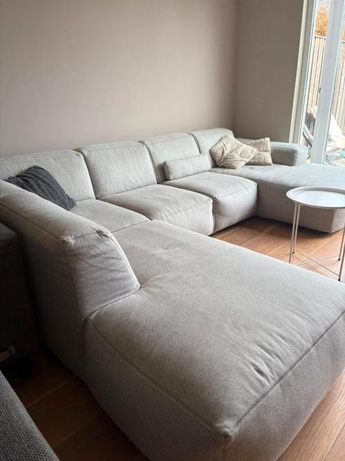 Grote Lounge bank met 2 chaiselongue, Huis en Inrichting, Banken | Sofa's en Chaises Longues, Zo goed als nieuw, Ophalen