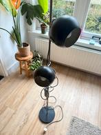 Vintage Herda Jaren 70 lamp zwart, Huis en Inrichting, Lampen | Vloerlampen, Ophalen, Gebruikt, Jaren 70, 150 tot 200 cm