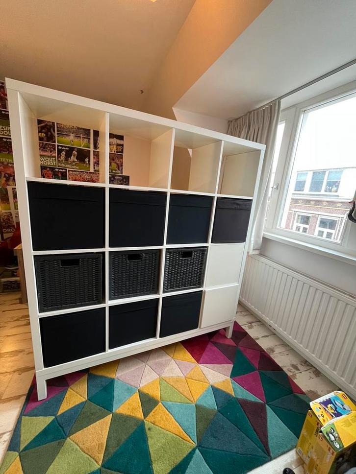 Kallax 16 vakken, Huis en Inrichting, Woonaccessoires | Kamerschermen, Gebruikt, Ophalen