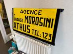 Garage MOROSINI emaille reclamebord, Verzamelen, Ophalen, Reclamebord, Gebruikt, .