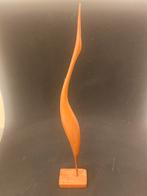 Houten Vogel Beeld - Handgesneden Decoratie Vintage, Antiek en Kunst, Ophalen of Verzenden