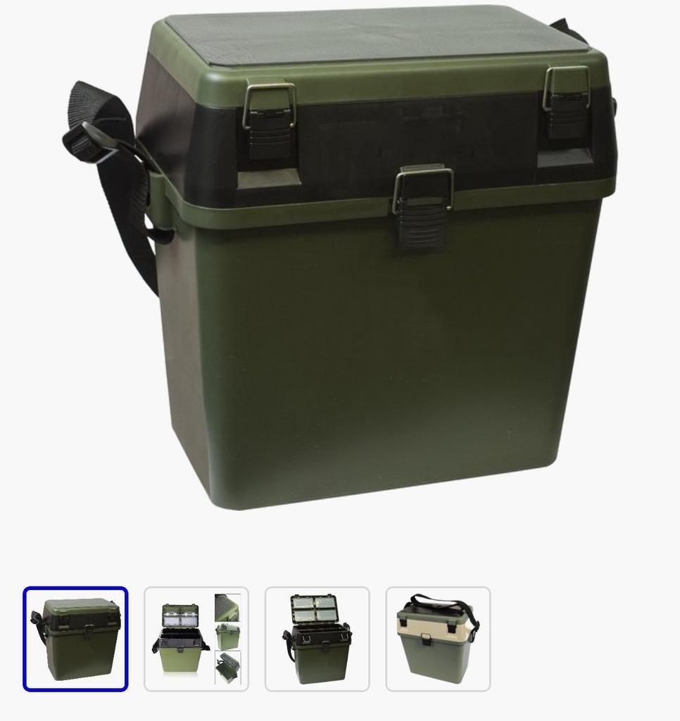 Viskoffer met werphengel en visnet, Watersport en Boten, Ophalen of Verzenden, Gebruikt, Overige typen