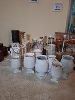 Kelder vol decoratie - Alles in 1 koop!, Ophalen, Overige kleuren, Glas, Minder dan 50 cm