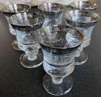 6 Zeer fraaie brocante glaasjes, Ophalen