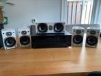 Onkyo TX NR 535 wifi+ quadral chromium style 5.0 speakerset., Ophalen, Zo goed als nieuw, Overige merken