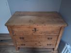 Oude grenen kast/kist met lade, Huis en Inrichting, Woonaccessoires | Kisten, Ophalen, Gebruikt, 100 tot 150 cm, 75 cm of meer