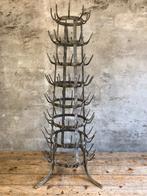 Vintage Frans flessenrek | kopjesrek | wijnrek | kerstboom, Ophalen, Gebruikt