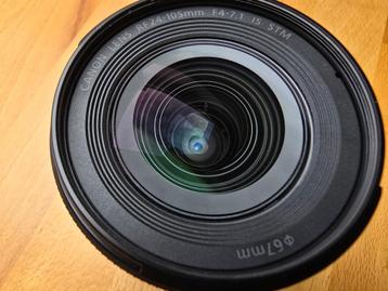 CANON RF 24-105MM STM LENS GARANTIE FILTER ZONNEKAP NIEUW beschikbaar voor biedingen