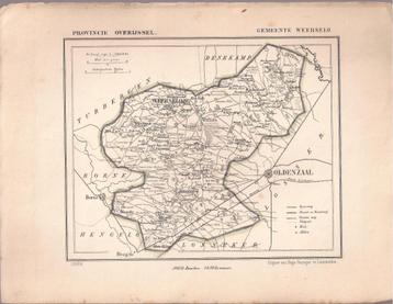 Gemeente Weerselo, Kuyper kaartje 1869 beschikbaar voor biedingen