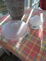 Leerdam koek schaal en bonbonschaal, Antiek en Kunst, Antiek | Glas en Kristal, Ophalen of Verzenden