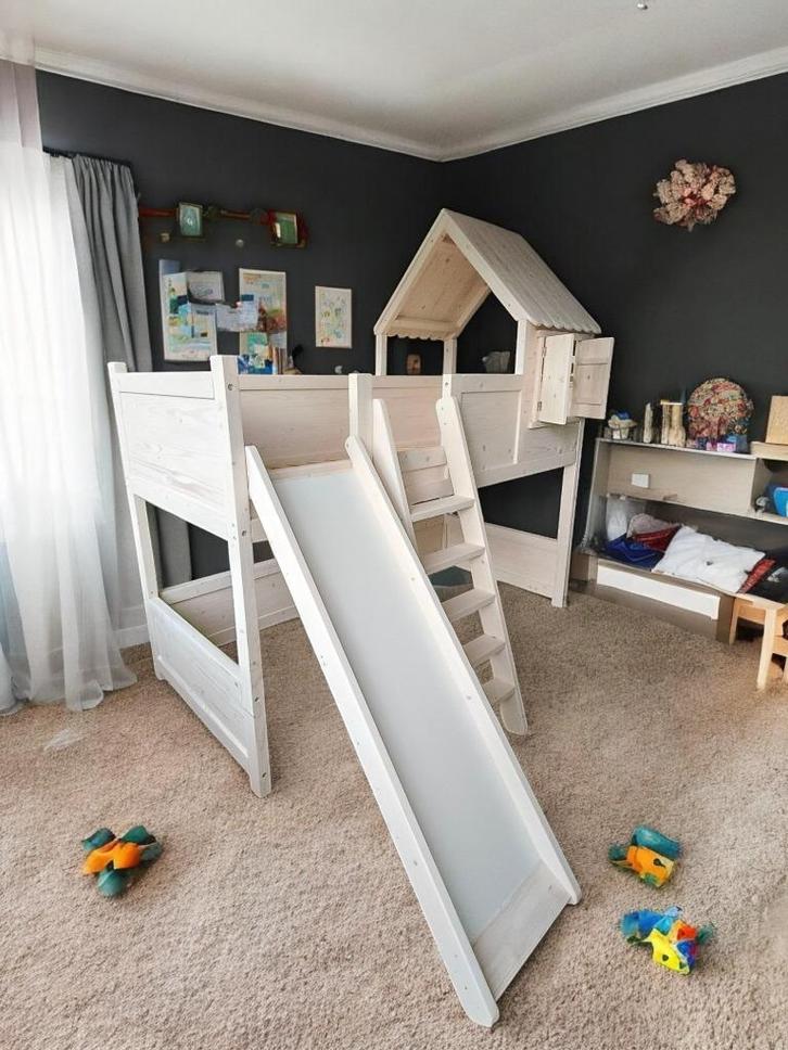 stapelbed /hoogslaper opmaat VOLGENS JE EIGEN IDEE!, Kinderen en Baby's, Kinderkamer | Bedden, Nieuw, 180 cm of meer, 85 tot 100 cm