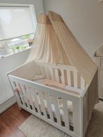 Bed hemel beige/taupe, Ophalen of Verzenden, Zo goed als nieuw, Klamboe