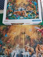 CLEMENTONI:prachtige legpuzzel.MYSTIC TIJGERS 1000 stukjes., Ophalen of Verzenden, 500 t/m 1500 stukjes, Zo goed als nieuw, Legpuzzel