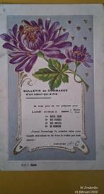 Romantische antieke postkaart embossed, Ophalen, Voor 1920, Gelopen, Brussel (Gewest)