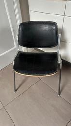 Castelli eetkamerstoel, design, Huis en Inrichting, Ophalen, Gebruikt, Zwart, Leer
