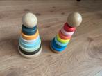 Kid’s Concept en HEMA ring torens, Kinderen en Baby's, Speelgoed | Houten speelgoed, Ophalen, Gebruikt, Overige typen
