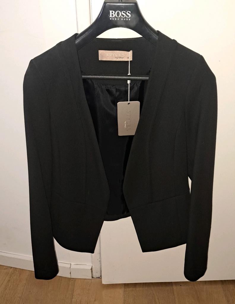 Colbert jasje Steps zwart maat 38 nieuw, Maat 38/40 (M), Zwart, Nieuw, Ophalen of Verzenden