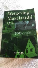 Wetgeving makelaardij 2003/2004, Ophalen of Verzenden, Gelezen